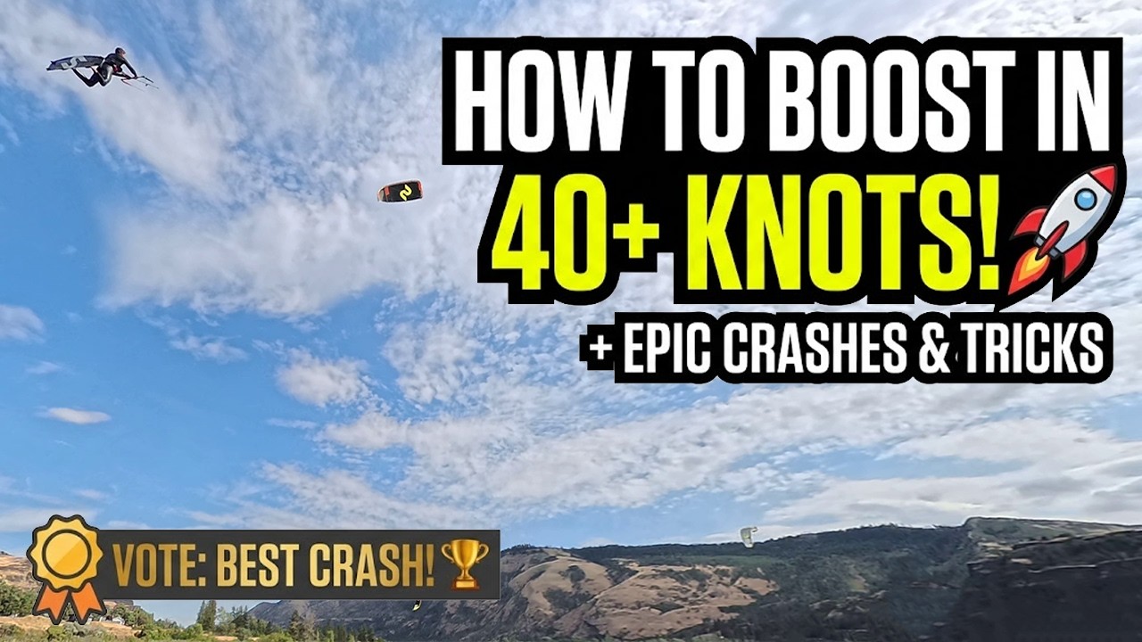 Extreme Hood River Big Air | How to Boost Overpowered in 40+ Knots + Massive Crashes
